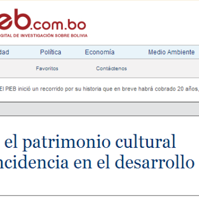 ¿Puede el patrimonio cultural tener incidencia en el desarrollo local?